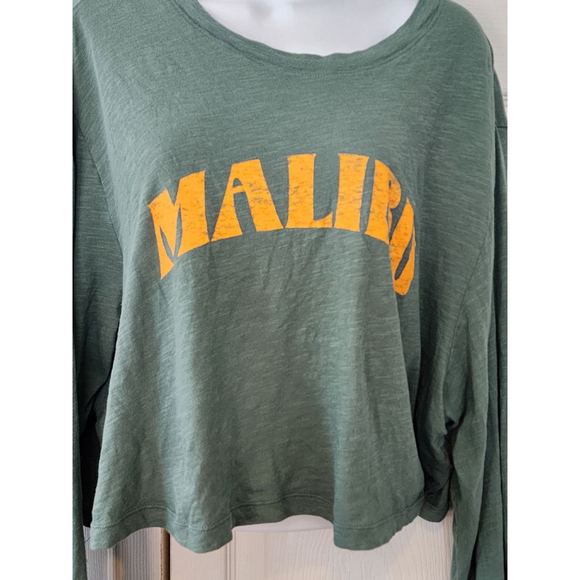 Pink Green Cropped Top - Picture 2 of 4